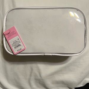Stoney clover lane x Target white clear front pouch with gingham inside